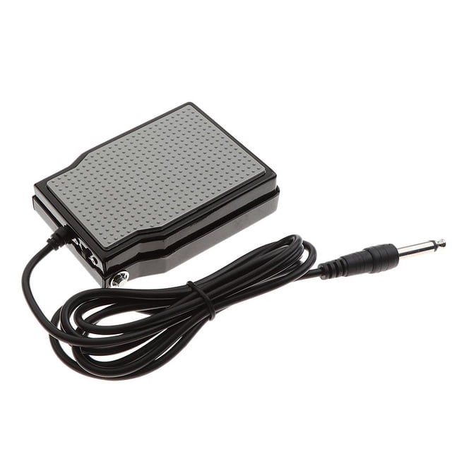 .35mm Electric Piano Keyboard Damper Pedal 173cm Cable Gray