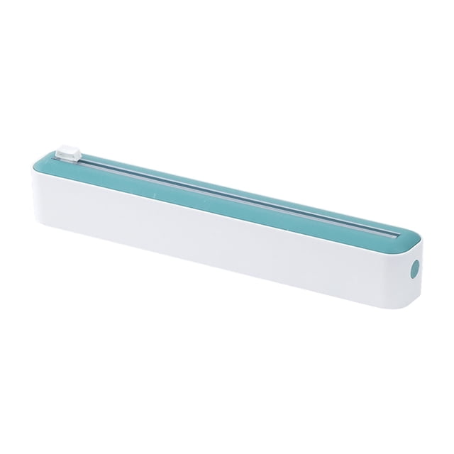 Cling Film Wrap Dispenser with Integrated Cutter for Efficient Food Storage - Versatile Aluminum Foil Holder for Home and Kitchen Use