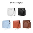 thumbnail image 4 of Mistaha Portable Instant Camera Case Carry Bag PU Leather with Shoulder Strap Compatible with Fujifilm, 4 of 8