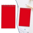 thumbnail image 2 of 3x5 Inch Top Bound Spiral Memo Pads, Pocket Mini Notebooks, Portable Wire Binding Note Book,50 Sheet Per Pad Small Jotter for On The Go Quick Note Task Draft & Temporary Information Recording,Red, 2 of 9