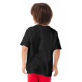 thumbnail image 2 of Hanes T-Shirt à Manches Courtes Col Ras du Cou ComfortWash pour Garçons, G, Noir, 2 of 3