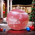 thumbnail image 4 of PEONAVET 24 Inch Giant Inflatable Christmas Ball Large Outdoor Blow Up Inflatables for Yards Lawns Porches Gardens Front Door Decorations(Red), 4 of 5