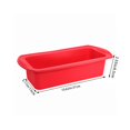 thumbnail image 2 of Cake Toast Mold Bread Loaf Silicone Mould Home Bakery Pastry Baking Pan Tray Baking Tool  Red, 2 of 10