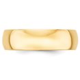 thumbnail image 2 of Bague Demi-Ronde Légère en Or Jaune 14K 6mm Taille 12.5, 2 of 3