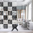 thumbnail image 5 of ShenMo 12 Pack Butterfly Flower PVC Hanging Room Divider Panels for Hotel Home (Black), 5 of 5