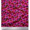 thumbnail image 1 of Soimoi Poly Georgette Fabric Artistic Floral Decor Fabric Printed Yard 52 Inch Wide, 1 of 3