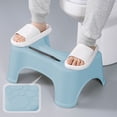 thumbnail image 1 of EGNMCR Bathroom Accessories,Bathroom Decor Toilet Stool Squatting Poop Stool Bathroom Potty Step Stool Toilet Assistance Steps Step Stool Fits All Toilets Detachable Stackable Chamber Pot Bench, 1 of 7