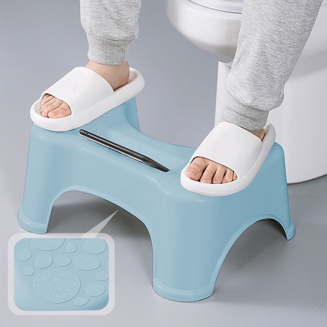EGNMCR Bathroom Accessories,Bathroom Decor Toilet Stool Squatting Poop Stool Bathroom Potty Step Stool Toilet Assistance Steps Step Stool Fits All Toilets Detachable Stackable Chamber Pot Bench