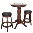 thumbnail image 3 of Hathaway Oxford 3 Piece Hardwood Pub Table Set - Walnut Finish, 3 of 3