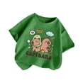 thumbnail image 2 of LYHaoo T-Shirt à Manches Courtes Décontracté Ample pour Filles, Col Rond, Imprimé à Motif d'Animaux de Dessin Animé, T-Shirts à Col Rond Tailles 10-12 Ans, 2 of 3
