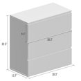thumbnail image 4 of OXYLIFE Commode Blanche à 3 Tiroirs, Commode en Bois Armoire Verticale Organisateur de Rangement pour Chambre, Salon, Couloir, 4 of 5