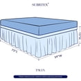 thumbnail image 3 of Subrtex Jupe de Lit à Ajustement Facile, Volant Anti-Poussière Enveloppant avec Long Tombé Ajusté, 3 of 6