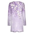thumbnail image 4 of Penkiiy Women's Lightweight Open Front Cardigans Long Sleeve Casual Soft Drape Fall Cardigan with Pocket Purple for L, 4 of 5