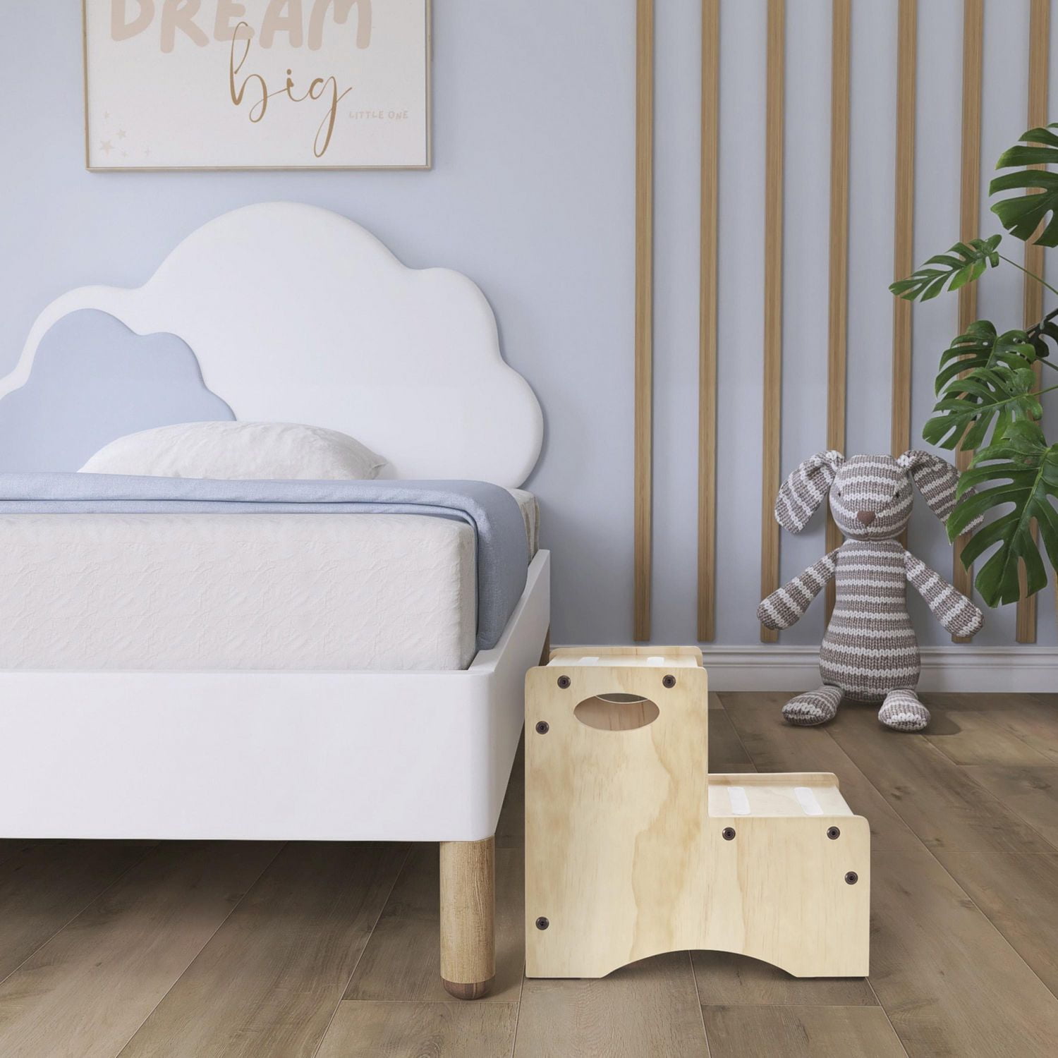 Dream On Me Little Steps Step Stool / Anti-slid base / Multipurpose Kids Step Stool / Sturdy & solid stool for kids