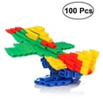 thumbnail image 1 of 100pcs Building Blocks Child Blocks Educational Playset Building Blocks For Kids DIY with Colorful Shapes, 1 of 4