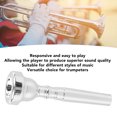 thumbnail image 3 of Metal Trumpet Mouthpiece Replacement Parts Accessories For Trumpeter, Wide Compatibility, High Sensitivity, Efficient Design, 3 of 8