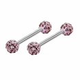 thumbnail image 1 of Youkk 1 Pair Rhinestone Lip Chin Ring Ear Stud Stainless Steel Piercing Lip Rings Internal Thread Lip Rings Body Jewelry, 1 of 8