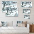 thumbnail image 4 of Designart Winter Park At Christmas Traditional Canvas Wall Art, 4 of 4