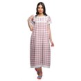 thumbnail image 1 of Moomaya Printed Nightdress For Ladies Cotton Ruffled Border Nursing Night Gown, 1 of 5