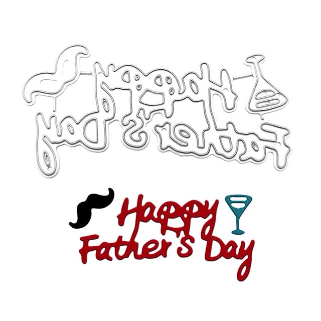 Happy Mother's Day for Card Making Metal Cutting Dies Embossing Stencils DIY X3K2