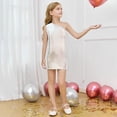 thumbnail image 2 of Wdgfv Robe à Paillettes pour Filles, Robe Moulante de Fête, Sans Manches, Robe de Danse Scintillante pour Anniversaire, Argent, 15-16 Ans, 2 of 4