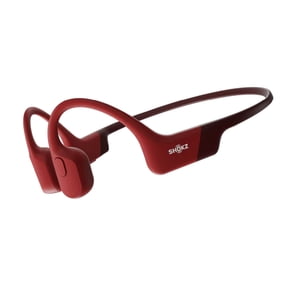 Shokz - OpenRun, Casques de sport de conduction osseuse, rouge