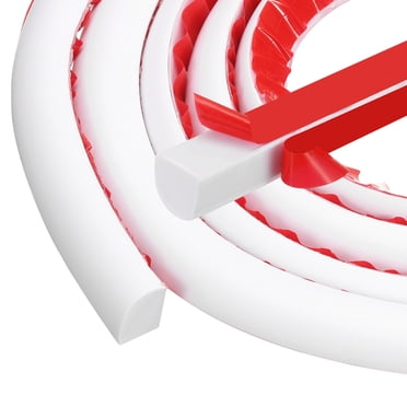 Uxcell Moulure Flexible Quart de Rond 39 Pouces Auto-Adhésive pour Bordure de Sol Baignoire Mur Blanc 0.7 Po