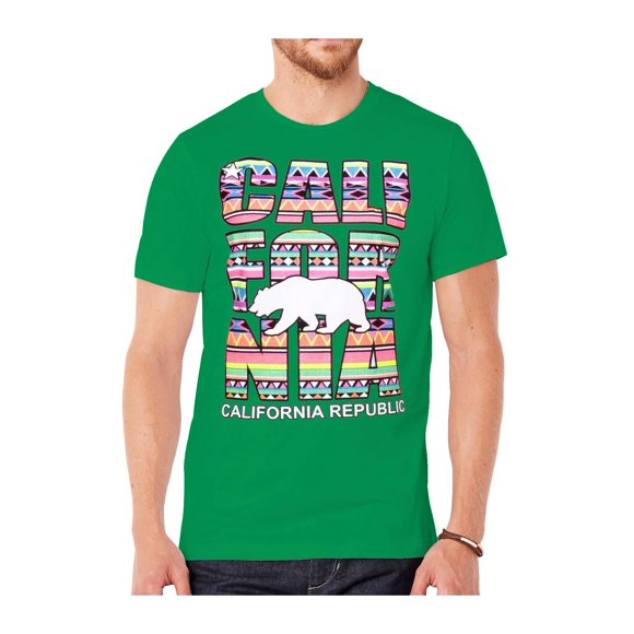 Men's California Republic Tribal Short-Sleeve T-Shirt - Kelly - Small