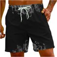 thumbnail image 2 of EGNMCR Shorts pour Hommes Short pour Homme à Imprimé Flamme Impression Spéciale Plage Décontracté Short Pantalon Cadeaux pour Hommes, 2 of 9