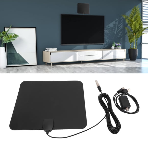 Antenne KJ-032 Amplifiée HD Antenne TV Numérique 25 dBi 4K 980 Miles Antenne TV pour 720P 1080i 1080P ATSC