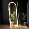 thumbnail image 2 of EDX Arched 71"x 26" LED Full Body Mirror, 3 Color Lighting, Free Standing Wall-Mounted for Home, 2 of 7