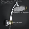 thumbnail image 3 of WHEANG Shower Head High Turbo Pressure Shower Head Bathroom Hand Large Rainfall Water Saving Filter One Size Silver, 3 of 8