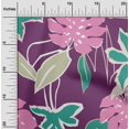 thumbnail image 2 of oneOone Cotton Poplin Purple Fabric Abstract Tropical Floral Sewing Material Print Fabric By The Yard 56 Inch Wide, 2 of 4