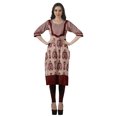 thumbnail image 3 of Moomaya Kurti Droite de Designer pour Femmes Tunique Indienne Imprimée Haut Long Kurta, 3 of 6