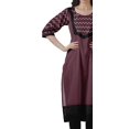 thumbnail image 4 of Moomaya Bollywood Designer Kurti WoMen's Printed Knee Length Kurta Tunic Tops, 4 of 6