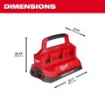 thumbnail image 3 of Milwaukee Electric - M18. PACKOUT. SIX Bay Rapid Charger, 3 of 6