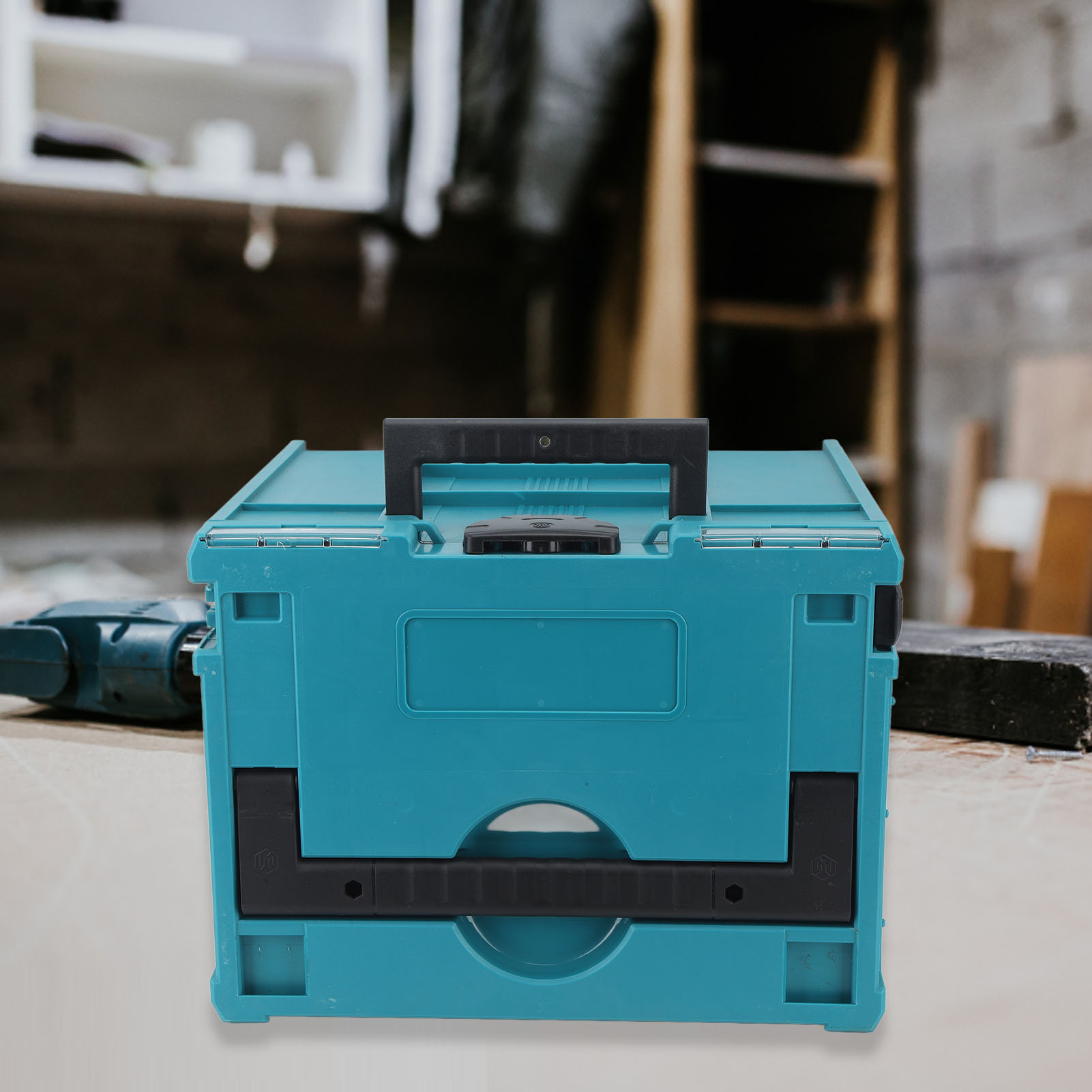 Portable Toolbox, Tool Storage Box ABS Wide Application Heavy Duty Large Capacity  for Power Tools