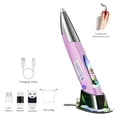 thumbnail image 2 of eccomum 2.4GHz Optical Pen Mouse Left & Right Hands Rechargeable Wireless Optical Pocket Pen Mouse Wireless Dual Right Keys Purple, 2 of 7