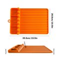 thumbnail image 3 of TopLLC Kitchen Accessories,Home And Kitchen, Silica Gel Frying Pan Tool Mat Large Silica Gel Spatula Mat With Drip Pad Grill Utensil For Kitchen Cooking And Countertops Accessories For utensil pad, 3 of 7