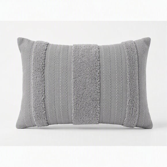 Anko Grey Tufted Cushion 40x60