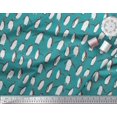 thumbnail image 3 of Soimoi Blue polyester Crepe Fabric Penguin Ocean Print Fabric by Yard 52 Inch Wide, 3 of 3