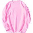thumbnail image 2 of RXIRUCGD Chandail de Sport pour Homme à Col Rond, Chandail Molletonné à Enfiler à Manches Longues, Chandail à Capuchon Uni, Rose, Taille : M, 2 of 3