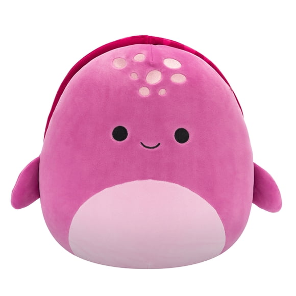 Peluche Squishmallows 14 pouces - Tudor la Tortue luth marron