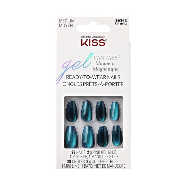 KISS Gel Fantasy Magnetic - Fake Nails - Chameleon - Coffin - Medium