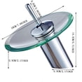 thumbnail image 2 of WIFKLSIIPG All Copper Basin Countertop Basin Glass Faucet Hot and Cold Glass Single Handle Bathroom Creative Stainless Steel Faucet, 2 of 5
