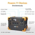 thumbnail image 2 of PECRON E600LFP Portable Power Station 614Wh/1200w with 200W Solar Panel Kit LiFePO4 Battery for Outdoor Camping RV Travel, 2 of 8
