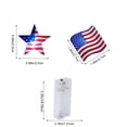 thumbnail image 3 of Yhmxh Décorations du 4 Juillet Décorations d'Inauguration Étoiles Rouges Blanches Bleues et Lumières du Drapeau à Piles Drapeau des États-Unis Décorations Patriotiques pour Intérieur Extérieur Jour du Souvenir 4 Juillet Jour de l'Indépendance, 3 of 6