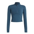 thumbnail image 4 of Timegard Womens Lightweight Athletic Jacket Zipper Trackshirts Workout Running Jackets with Thumb Holes, 4 of 4