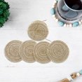 thumbnail image 4 of 4 PC Round Line Braided Coaster, 4 of 5