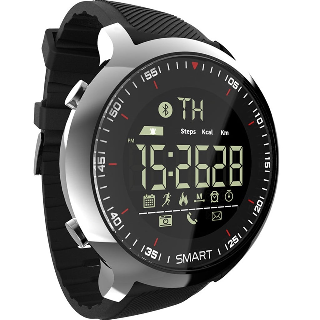 &Craft&Stationery Strip Silicone Step Meter Watch Steel Men's Sports Luminous Accessories for Everyday Use